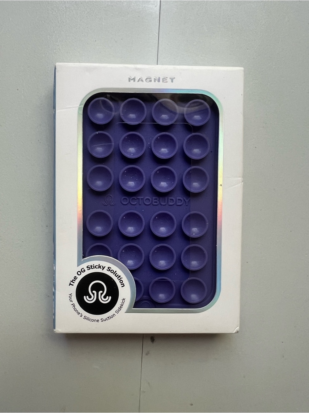 Octobuddy Silicone Suction Cup Phone Case
Mount Magnet - Purple